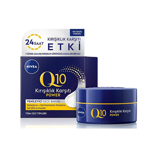 Nivea Q10 Wrinkle Reducing Night Cream 50ml - Advanced Formula | Anti-Aging - Glamourous Grace