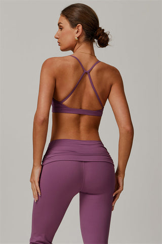 The Juno Star Sports Bra Flared Leggings 2-Piece Set