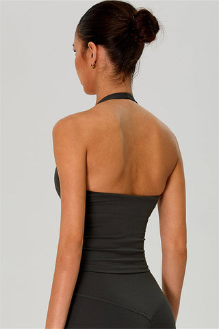 The Solid Halter Tank Top