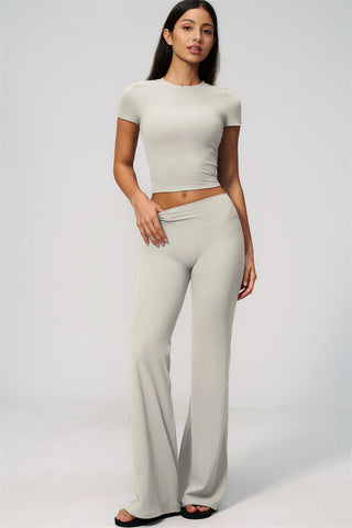 The Zura T-shirt Flared Leggings 2-Piece Set
