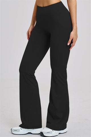 The Zestful Long Sleeve Crop Top Flared Leggings 2-Piece Set