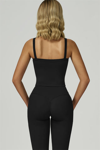 The Flourish Crop Tank Flared Leggings 2-Piece Set