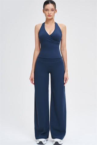 The Stride Crop Top Straight Leg Pants 2-Piece Set