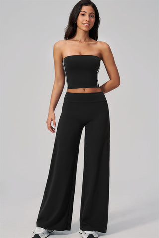 The Breathe Tube Top Straight Leg Pants 2-Piece Set