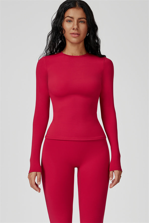 The Oasis Long Sleeve T-shirt Flared Leggings 2-Piece Set - Glamourous Grace