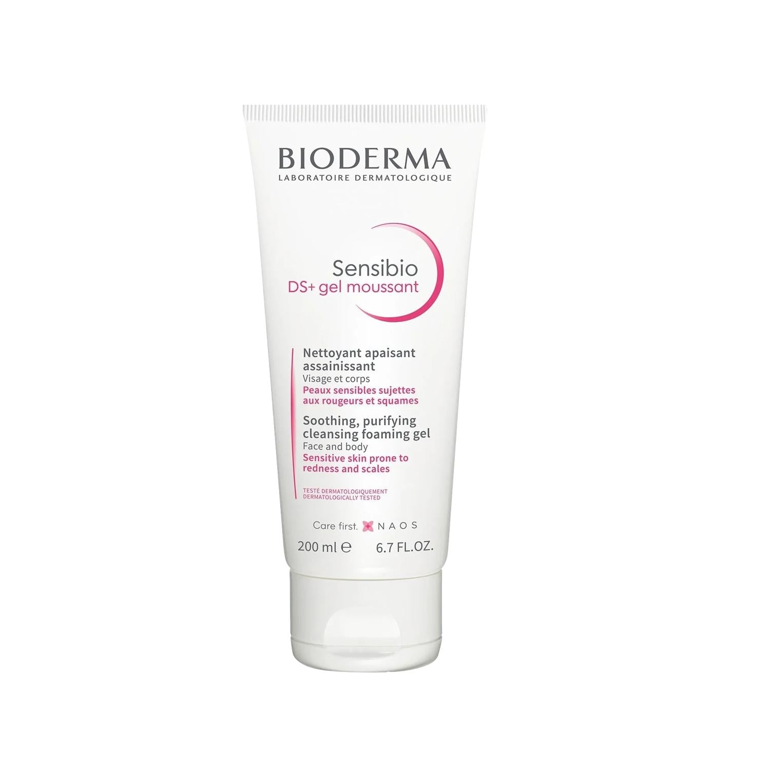 Bioderma Sensibio DS+ Anti-Seborrheic Dermatitis Cleansing Gel 200 ml - Soothing Cleansing Gel for Sensitive Skin - Glamourous Grace