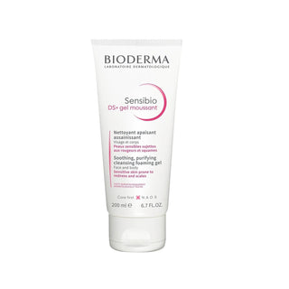 Bioderma Sensibio DS+ Anti-Seborrheic Dermatitis Cleansing Gel 200 ml - Soothing Cleansing Gel for Sensitive Skin - Glamourous Grace