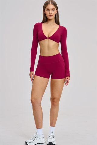 The Zestful Long Sleeve Crop Top