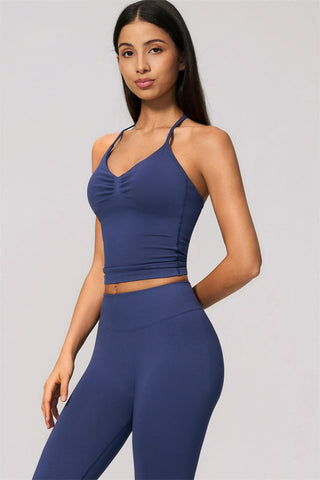 The Velvetine Tank Top Flared Leggings 2-Piece Set