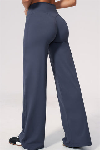 The Twirl Open Back Sports Bra Straight Leg Pants 2-Piece Set