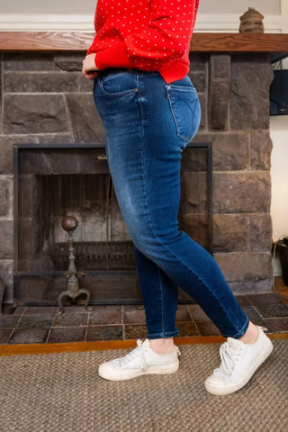 Judy Blue Washed Thermal Skinny Jeans