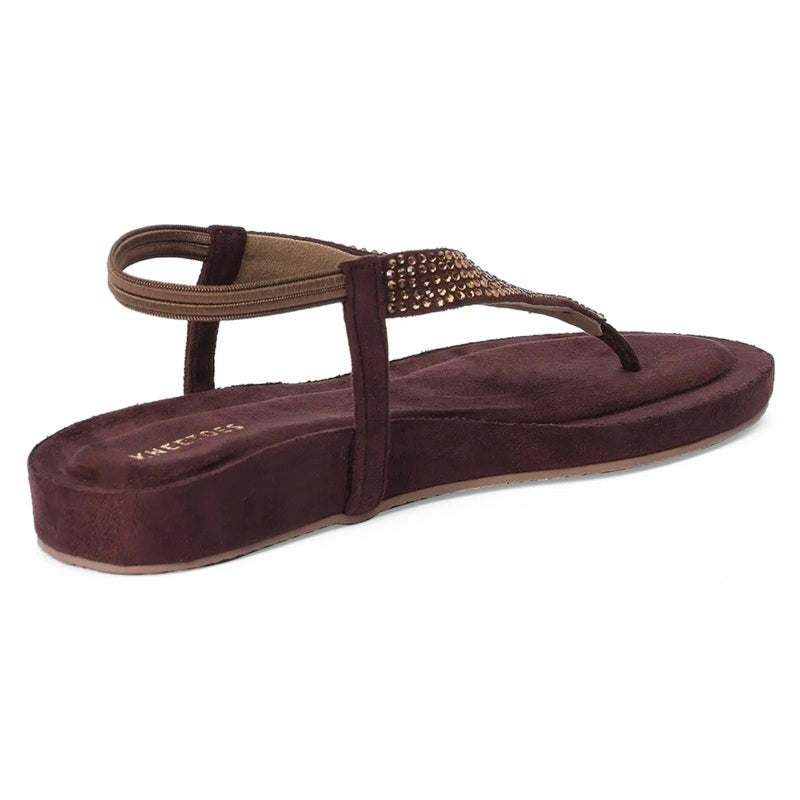 Ebony - Brown Thong Sandals - Glamourous Grace