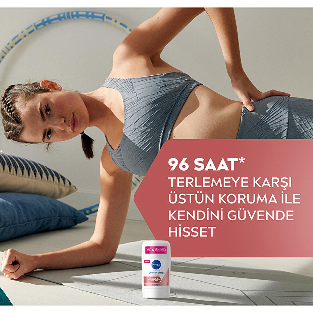 Nivea Derma Control Clinical Women's Deodorant Stick - Long Lasting Anti-Perspirant Protection, 50ml - Glamourous Grace