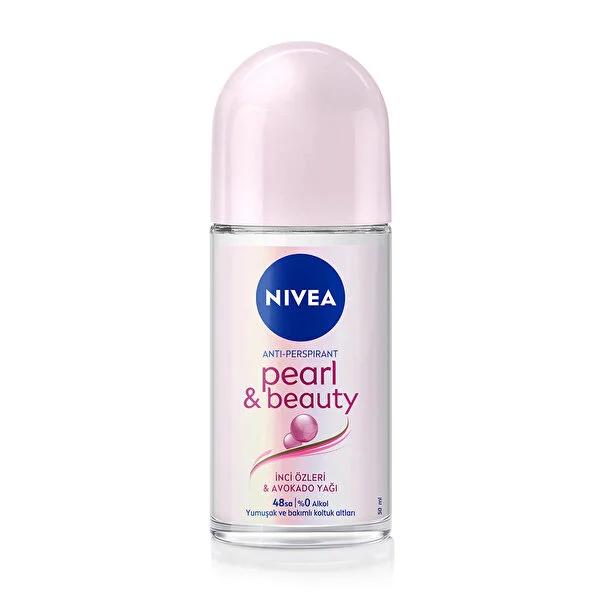Nivea Women's Deodorant Roll-on, 48h Anti-Perspirant Protection - Pearl & Beauty, Alcohol-Free, Long Lasting Fragrance - Glamourous Grace