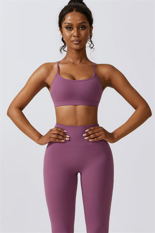 Juno Star Sports Bra Leggings 2-Piece Set - Glamourous Grace