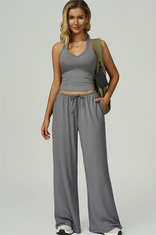 The Sprint Halter Tank Top Sweatpants 2-Piece Set
