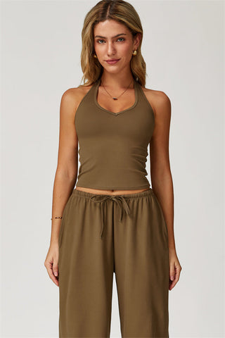 The Sprint Halter Tank Top Sweatpants 2-Piece Set