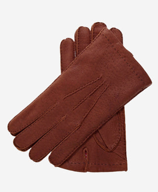 CA0393 (cork) - Men's Italian cashmere lined peccary gloves - Glamourous Grace