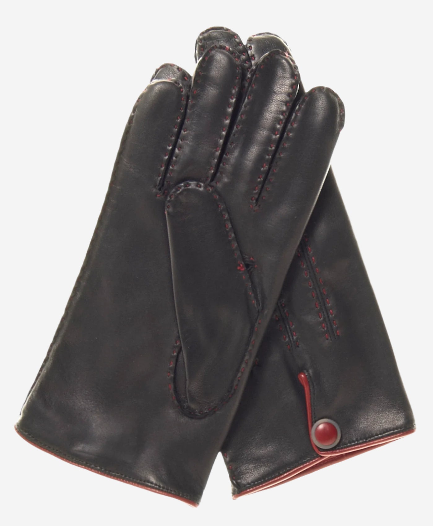 CA3152 (black) - Men's Italian cashmere lined handsewn dress gloves - Glamourous Grace