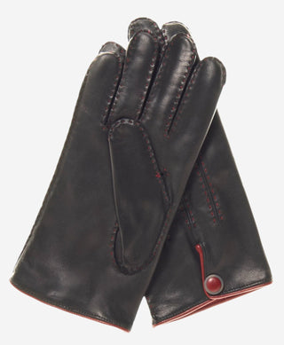 CA3152 (black) - Men's Italian cashmere lined handsewn dress gloves - Glamourous Grace