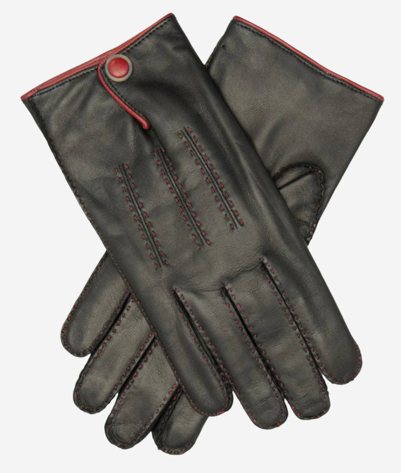 CA3152 (black) - Men's Italian cashmere lined handsewn dress gloves - Glamourous Grace