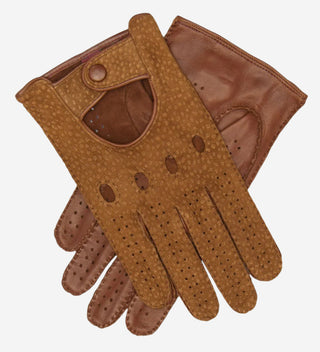 CA3198 (cork) - Handsewn Italian carpincho men's driving gloves - Glamourous Grace