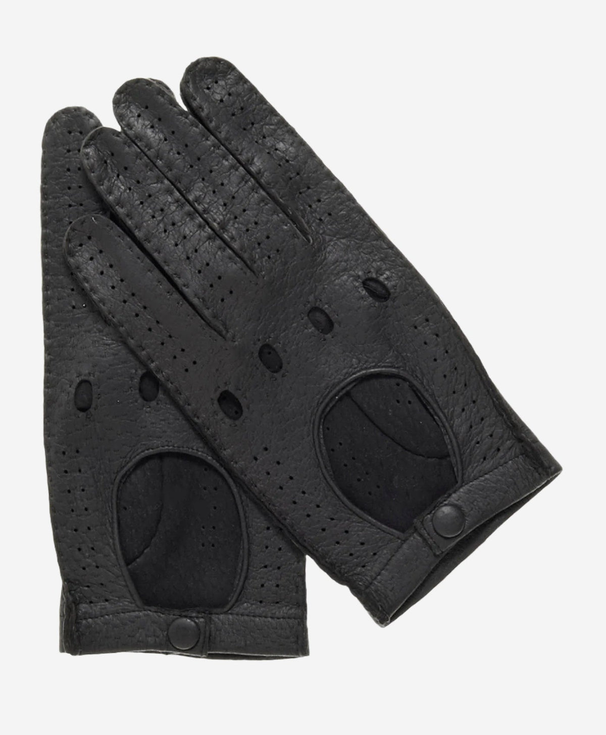 CA3335 (black) - Handsewn Italian peccary men's driving gloves - Glamourous Grace