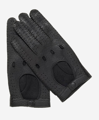 CA3335 (black) - Handsewn Italian peccary men's driving gloves - Glamourous Grace