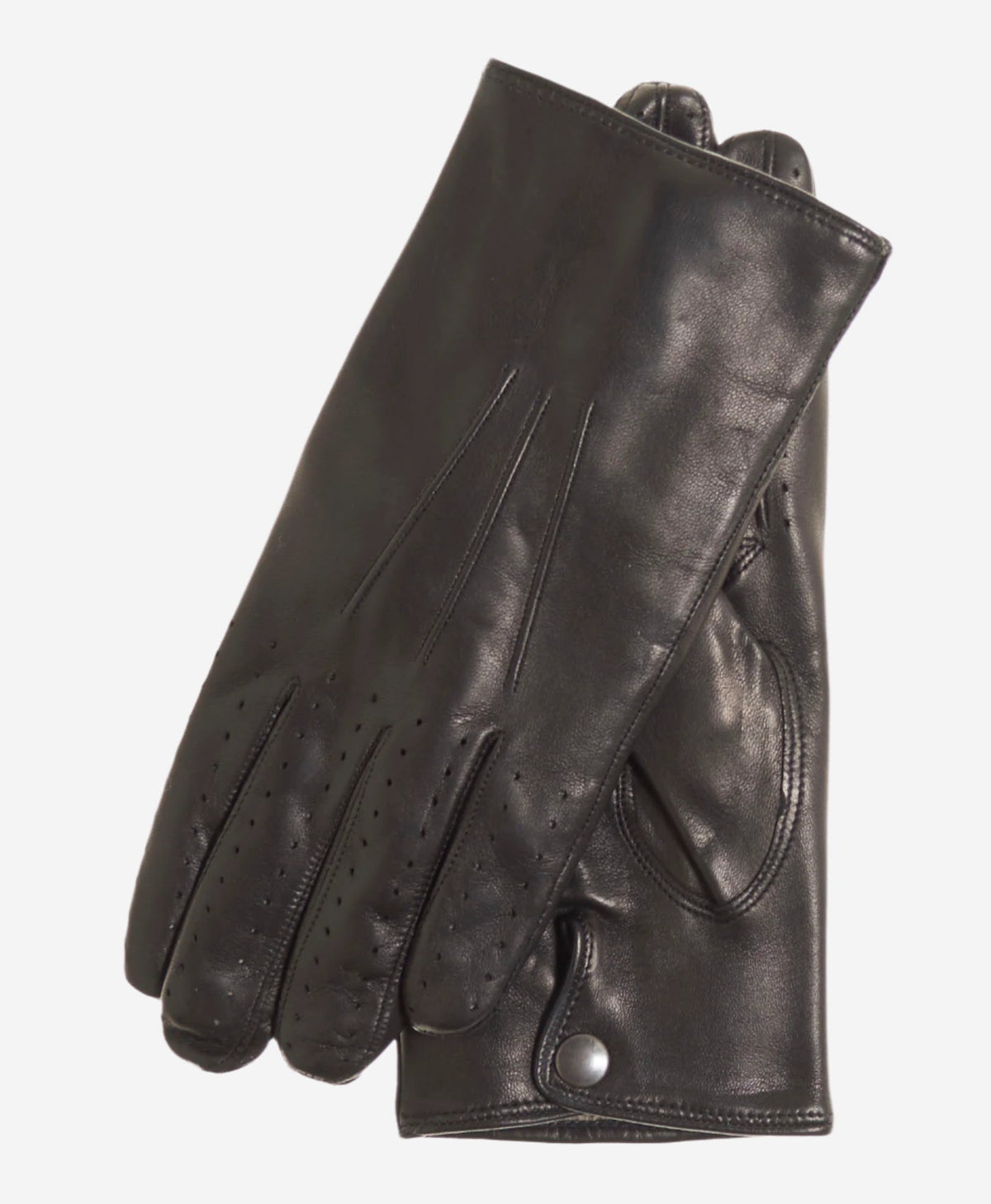 CA3630 (black) – Men’s Italian lambskin winter driving gloves lined in cashmere - Glamourous Grace