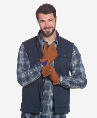 CA3646 (cork) - Men’s Italian carpincho cashmere-lined dress gloves - Glamourous Grace
