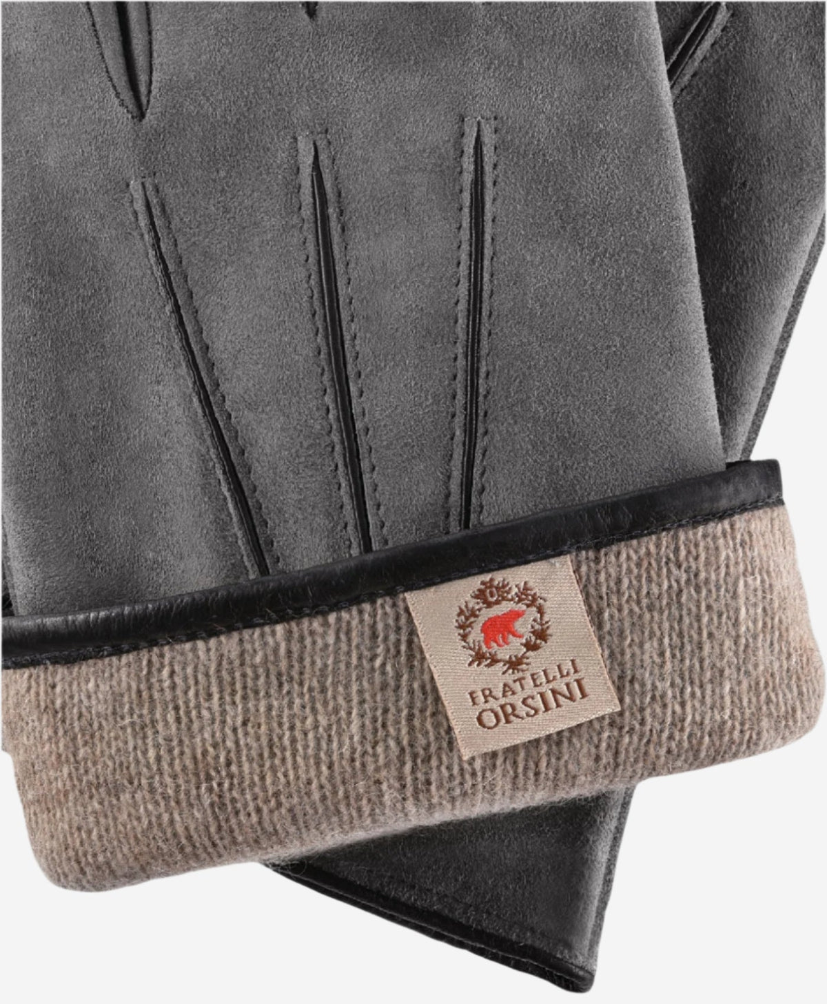CA3951 (grey) – Men’s Italian suede dress gloves with cashmere lining - Glamourous Grace