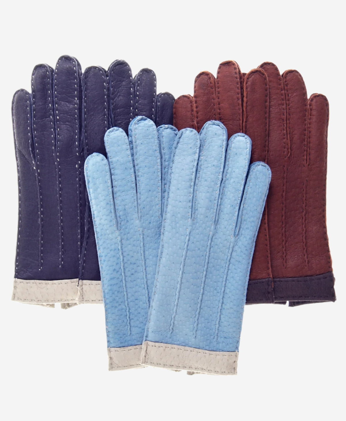 CA4384 (navy) - Women’s Italian peccary gloves with cashmere lining - Glamourous Grace