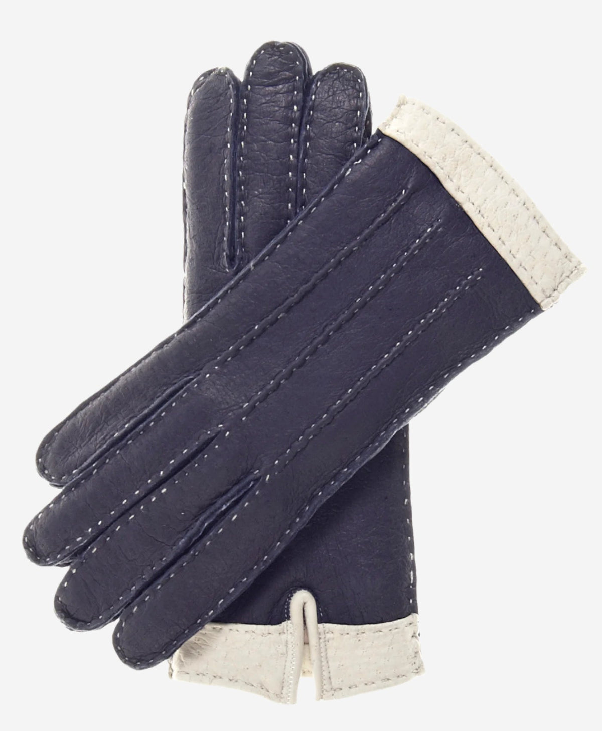 CA4384 (navy) - Women’s Italian peccary gloves with cashmere lining - Glamourous Grace