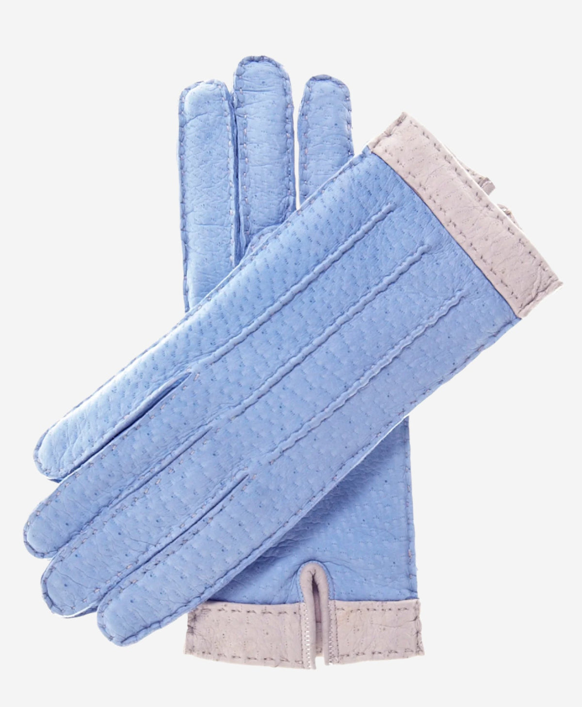 CA4384 (sky) - Women’s Italian peccary gloves with cashmere lining - Glamourous Grace