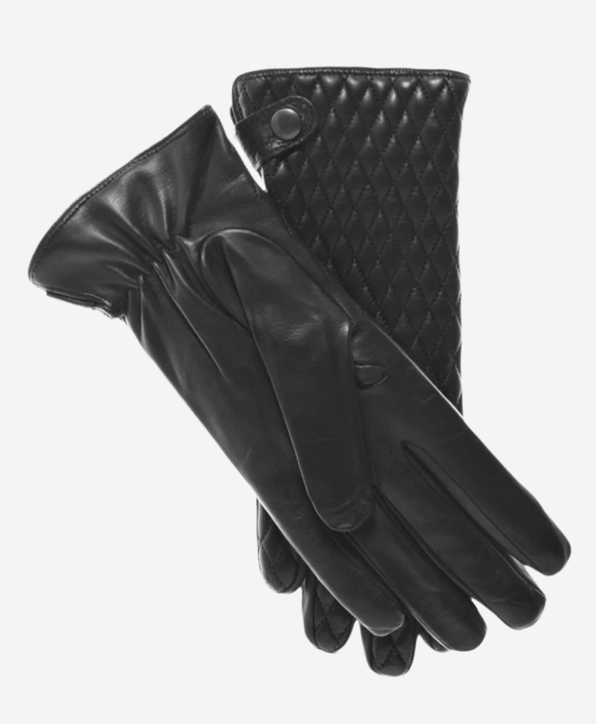 CA4439 (black) – Women’s quilted Italian leather gloves with cashmere lining - Glamourous Grace