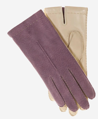 CA4538 (lilac) - Handsewn Italian carpincho women's dress gloves with cashmere lining - Glamourous Grace