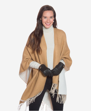 CA4661 (black) - Women’s Italian handsewn deerskin gloves with cashmere lining and distinctive strap and buckle - Glamourous Grace
