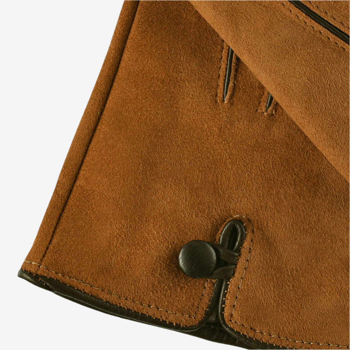 CA4941 (brown) - Women’s Italian handsewn suede gloves with cashmere lining and distinctive details - Glamourous Grace