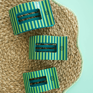 Cabana Cutie Small Flat Rectangle Hair Clip - Glamourous Grace