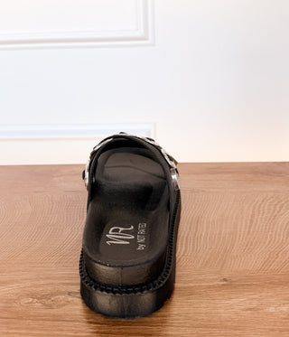 Calanthe Western Concho Sandal in Black - Glamourous Grace