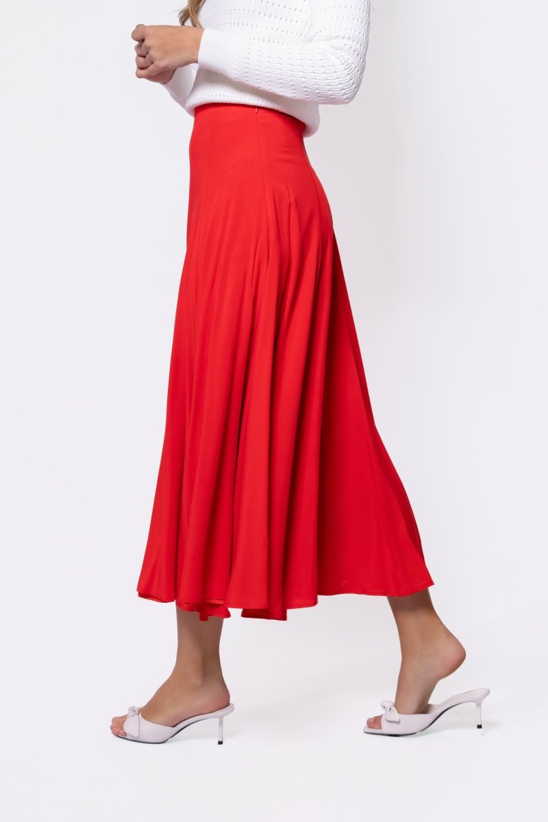 Calia Skirt (Red) - Glamourous Grace