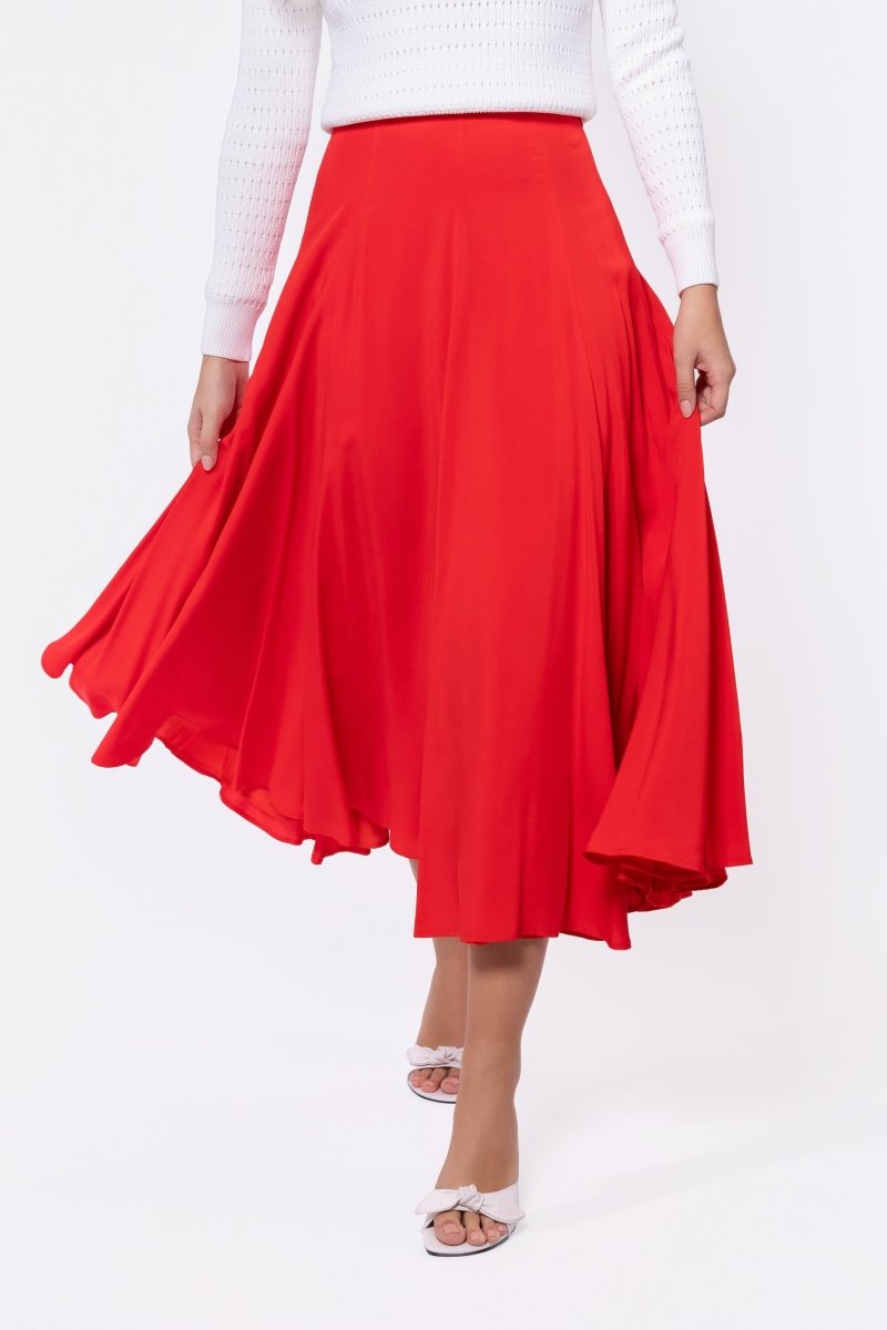 Calia Skirt (Red) - Glamourous Grace