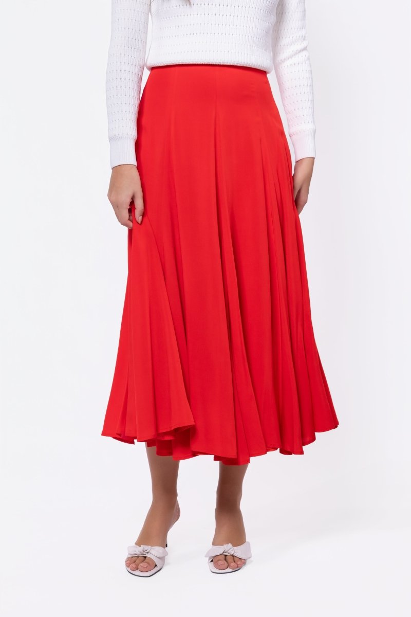 Calia Skirt (Red) - Glamourous Grace