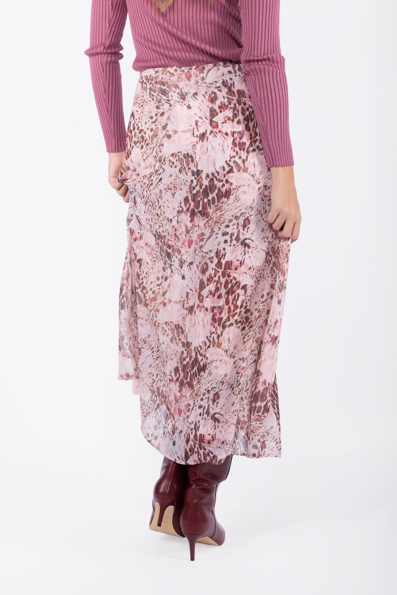 Calista Skirt (Pink Pattern) - Glamourous Grace