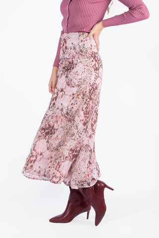 Calista Skirt (Pink Pattern)