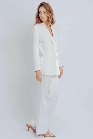 Call Me Coco Diamond Aquamarine Tweed Blazer
