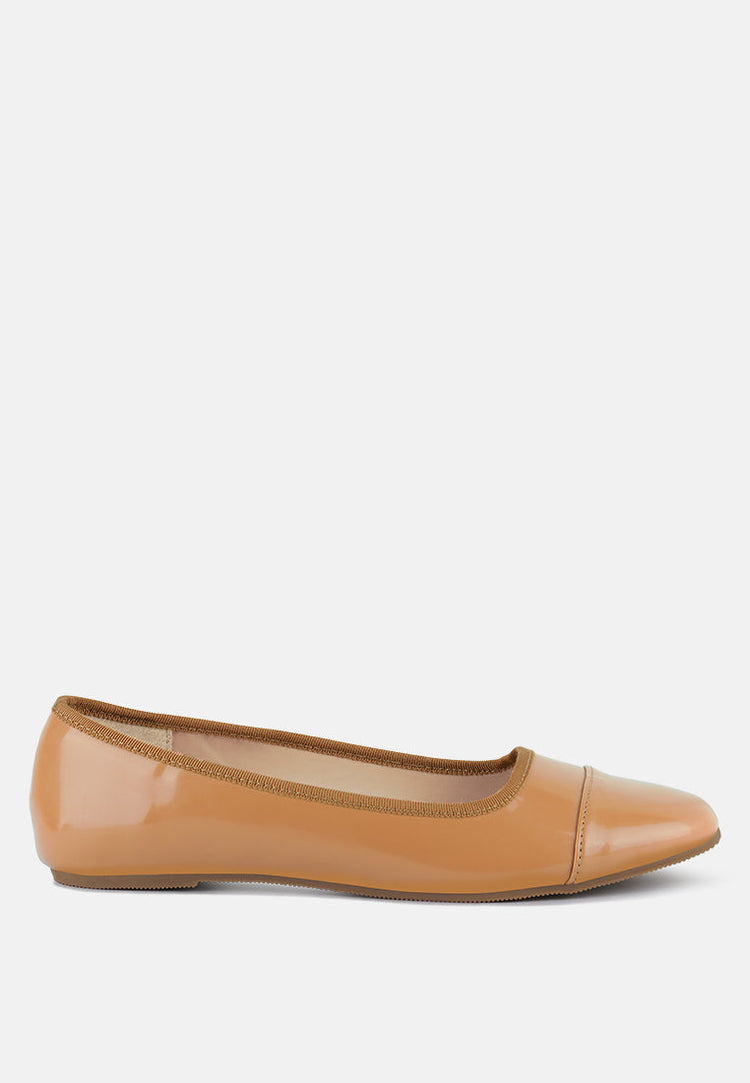 Camella Round Toe Ballerina Flat Shoes - Glamourous Grace