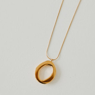 Camille Open Circle Statement Necklace - WATERPROOF