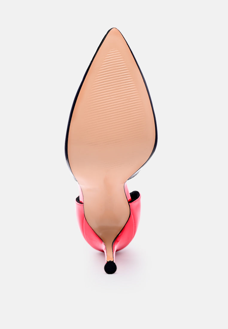 Candy Cane Patent Faux Leather High Heel Pumps - Glamourous Grace