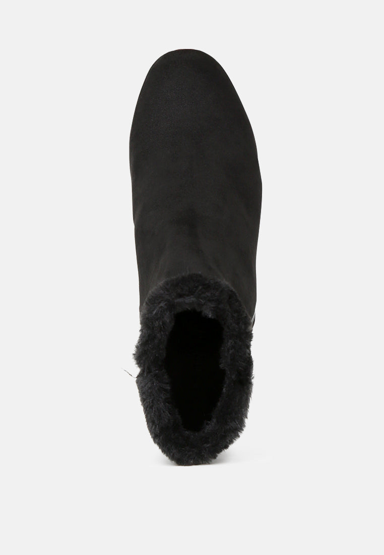 Carla Round Toe Zipper Ankle Boots - Glamourous Grace
